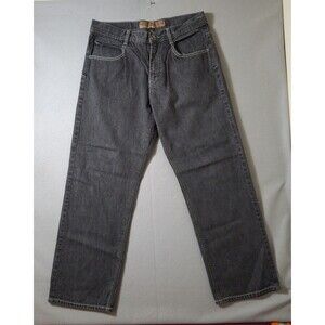 SouthPole Wide Leg Baggy Jeans 36x31 Black Vintage Y2K Grunge Skater Embroidered